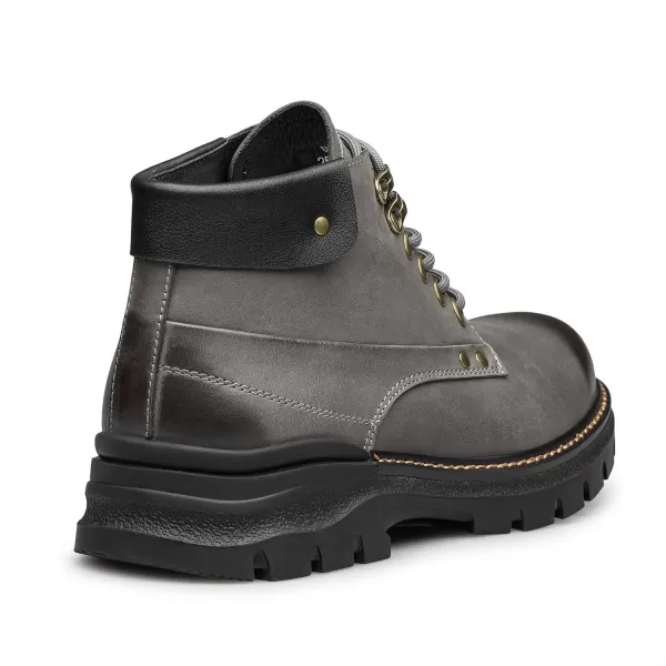 ZRO Mens Genuine Leather Boots with Thick Soles H35709D 23 WinterGrey