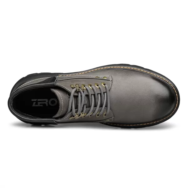 ZRO Mens Genuine Leather Boots with Thick Soles H35709D 23 WinterGrey
