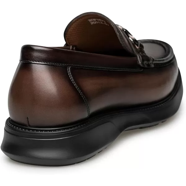 ZRO Mens Horsebit Loafers Comfort Wide Soft Leather Shoes for Men XDF1873 24 SpringBrown