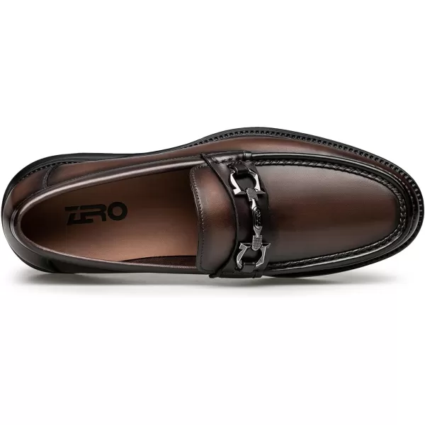 ZRO Mens Horsebit Loafers Comfort Wide Soft Leather Shoes for Men XDF1873 24 SpringBrown