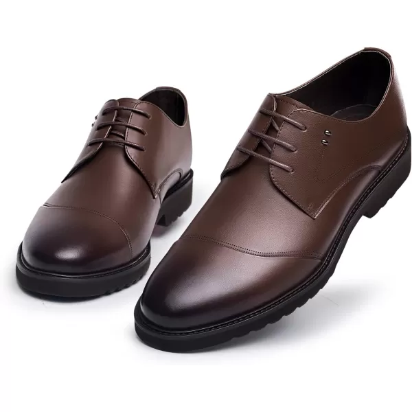 ZRO Mens J052 Cap Toe Modern Dress OxfordsBrown