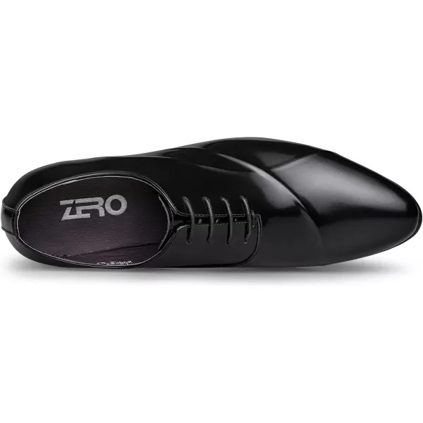 ZRO Mens Lace Up Formal Modern Oxford Dress ShoesBlack