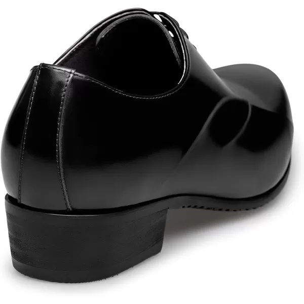 ZRO Mens Lace Up Formal Modern Oxford Dress ShoesBlack