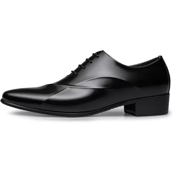 ZRO Mens Lace Up Formal Modern Oxford Dress ShoesBlack