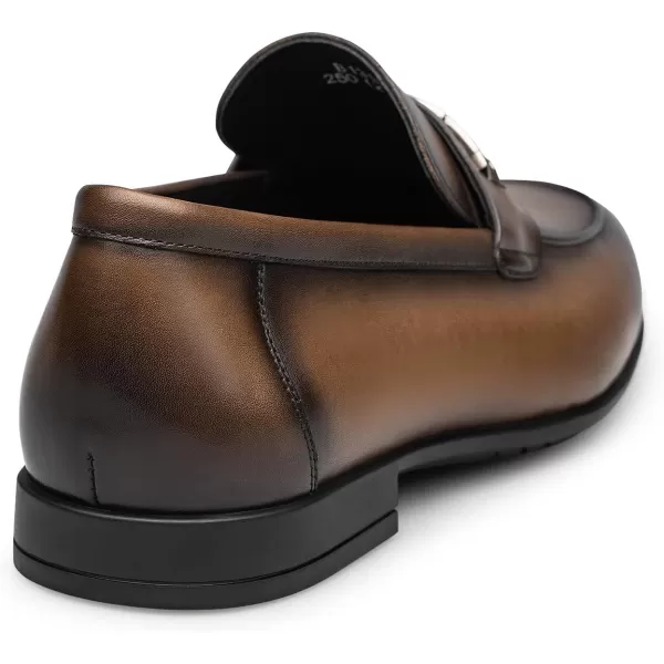 ZRO Mens Loafers ampamp Slipons for Dress Shoes Leather Soft Formal Penny Loafer B1316923 SpringBrown