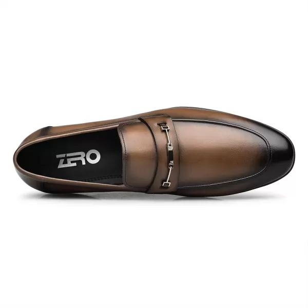 ZRO Mens Loafers ampamp Slipons for Dress Shoes Leather Soft Formal Penny Loafer B1316923 SpringBrown