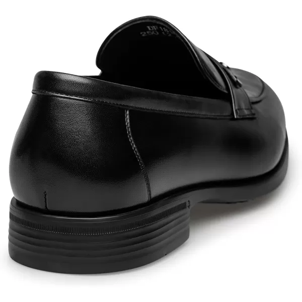 ZRO Mens Penny Loafers Dress Leather Shoes for Men DF1816 24 SpringBlack