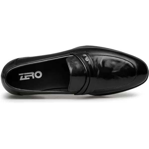 ZRO Mens Penny Loafers Dress Leather Shoes for Men DF1816 24 SpringBlack