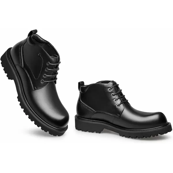 ZRO Mens R967 Walking Dress Oxford Boots Black US 8
