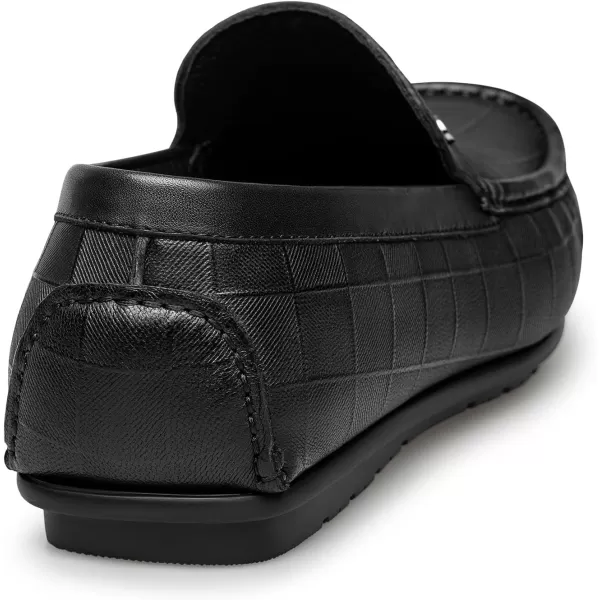 ZRO Mens driving loafers wide comfort leather shoes for men NF1801 24 SpringBlack