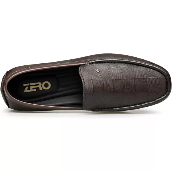 ZRO Mens driving loafers wide comfort leather shoes for men NF1801 24 SpringBrown
