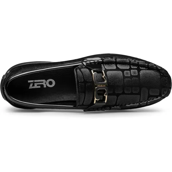 ZRO Mens loafers ampamp slipons Alligator pattern Driving shoes for men N1309823 SpringBlack