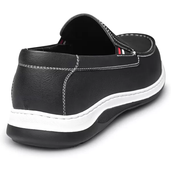 ZRO Mens loafers ampamp slipons wide width driving shoes for men leather 22 modelBlack