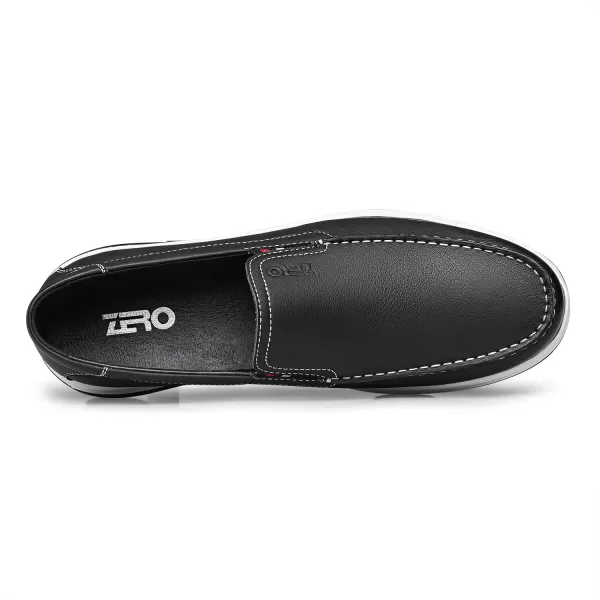 ZRO Mens loafers ampamp slipons wide width driving shoes for men leather 22 modelBlack
