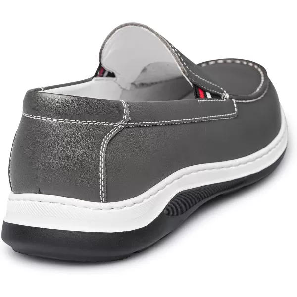 ZRO Mens loafers ampamp slipons wide width driving shoes for men leather 22 modelGrey