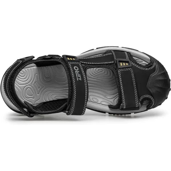 ZRO Mens outdoor sandals closed toe sport sandals for men R1318723 SpringBlack