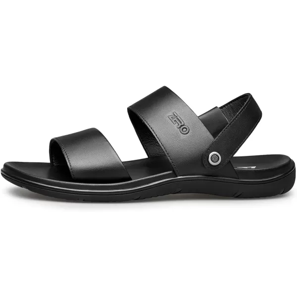 ZRO Mens sandals leather fishermen for outdoor 22 modelBlack