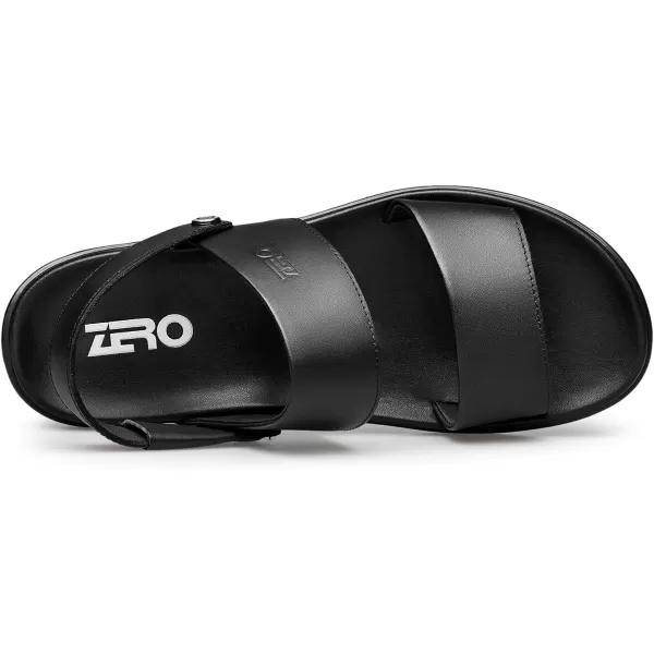 ZRO Mens sandals leather fishermen for outdoor 22 modelBlack