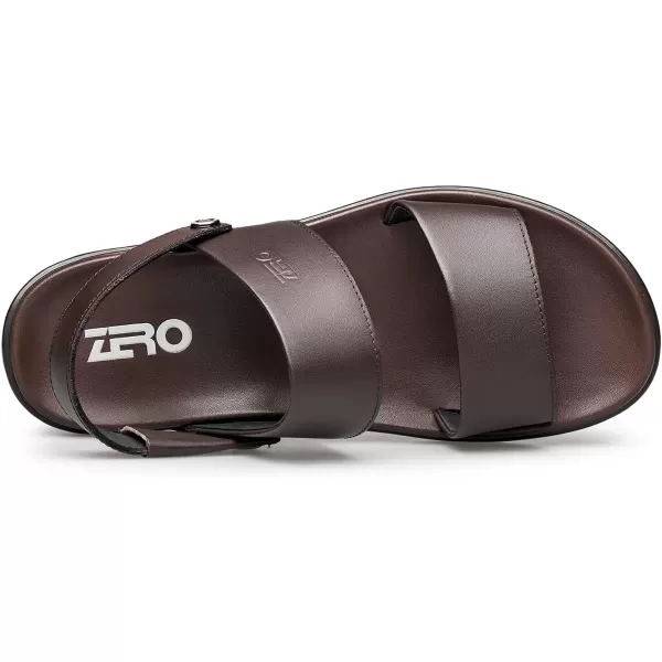 ZRO Mens sandals leather fishermen for outdoor 22 modelBrown
