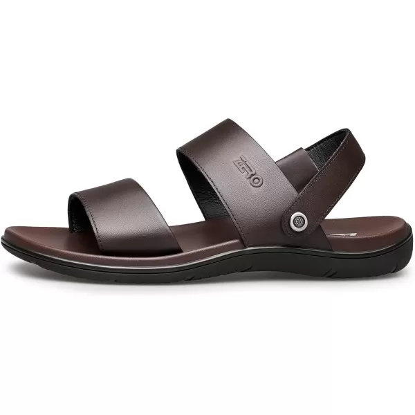 ZRO Mens sandals leather fishermen for outdoor 22 modelBrown