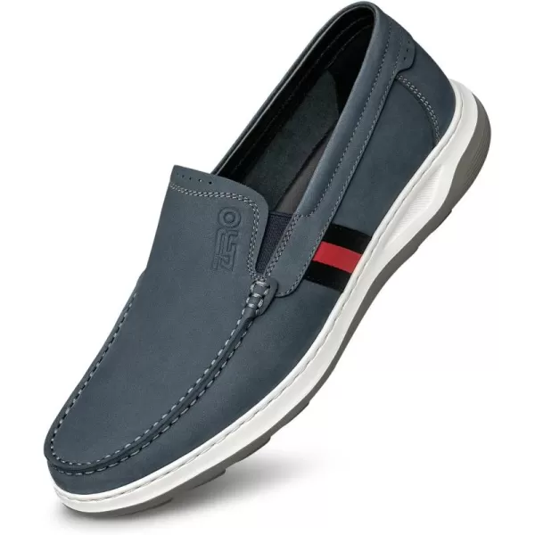 Loafer Mens Genuine Leather UTip Perforated Fit for Summer RF1926 24 SpringBlue