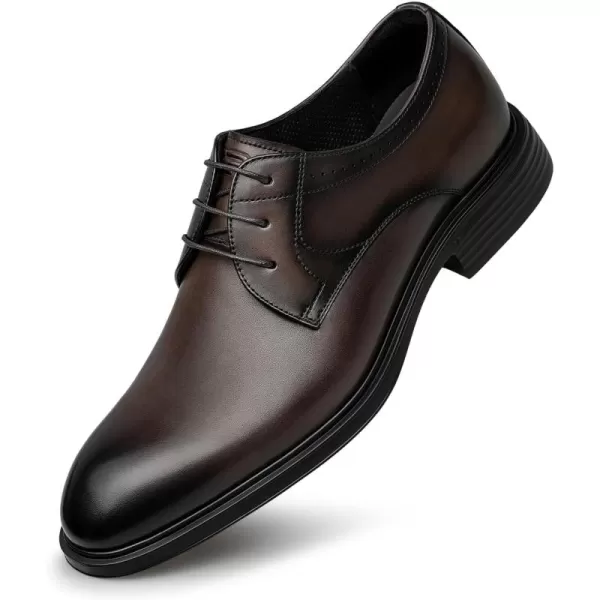 Mens Derby Dress Shoes Genuine Leather Oxford Shoes for Men XBF1870 24 SpringBrown