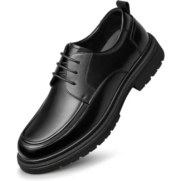 Mens Derby Shoes  Genuine Leather Comfortable Casual B33013 23 WinterBlack