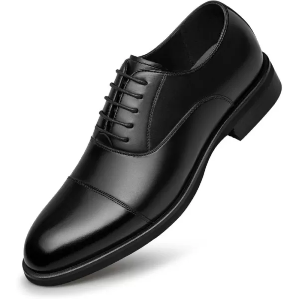 Mens Derby Shoes  Genuine Leather Wide FitCap Toe B33011 23 WinterBlack