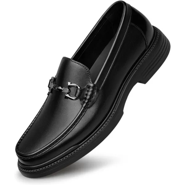 Mens Horsebit Loafers ampamp Slipons Oxford Leather Shoes for Men XDF1868 24 SpringBlack