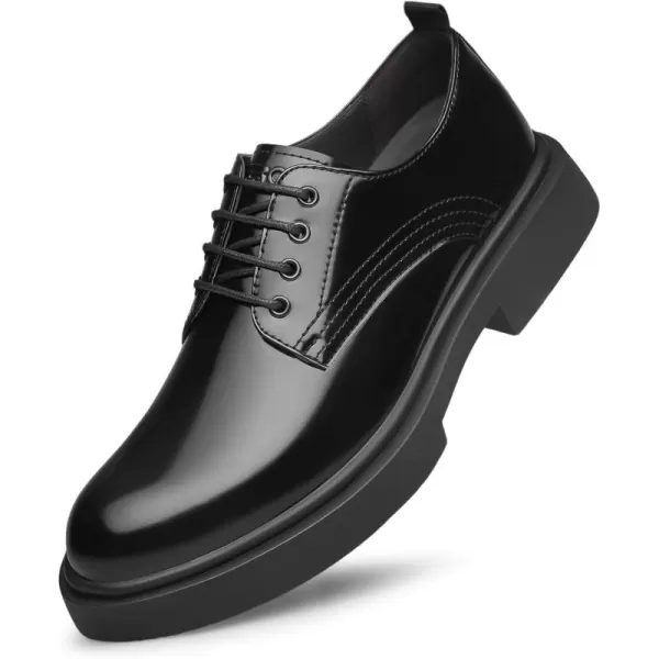 Mens Oxford Shoes  Patent Leather with HeightIncreasing Soles B33009 23 WinterBlack