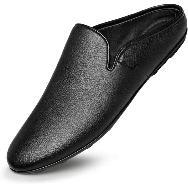 ZRO Couples Loafers ampamp Slipons no Heel Driving Indoor Shoes Fashion Buckskin Leather Shoes for Men Women 22 ModelBlack