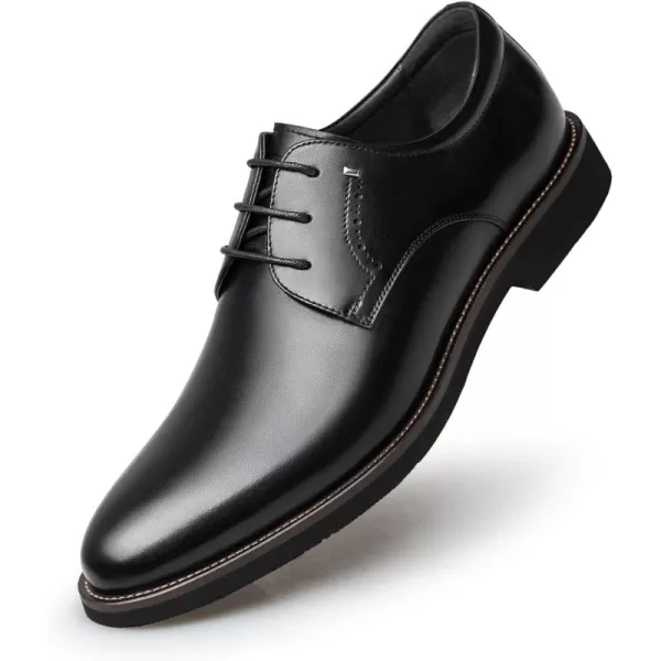 ZRO Mens B572 Full Grain Business Oxfords ShoesBlack