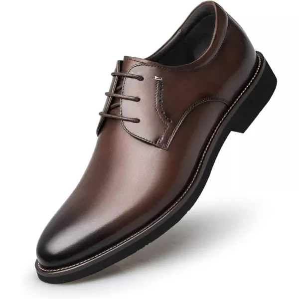 ZRO Mens B572 Full Grain Business Oxfords ShoesBrown