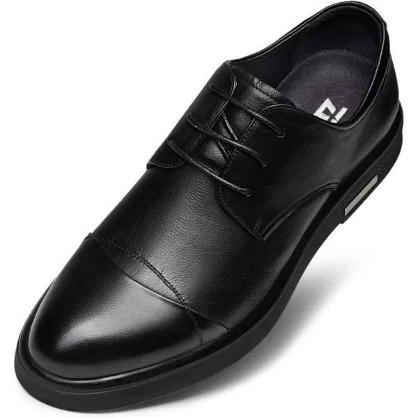 ZRO Mens C130 Cap Toe Casual Business OxfordsBlack