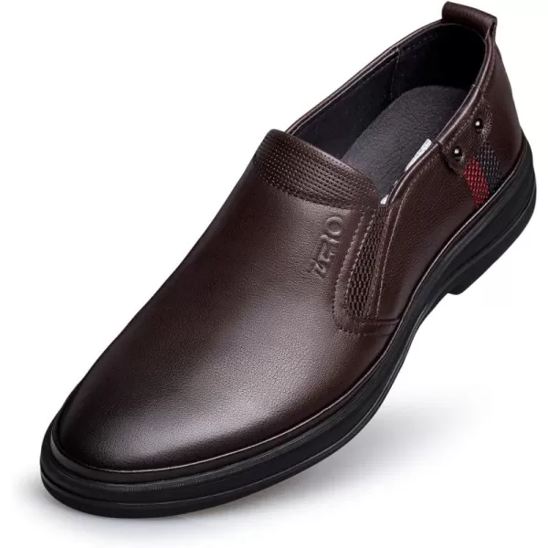 ZRO Mens D309 Elastic Side Casual LoaferBrown