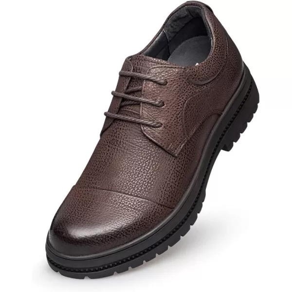 ZRO Mens D331 Walk Cap Toe Modern OxfordsBrown