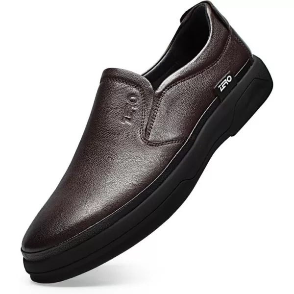 ZRO Mens D528 Elastic Dress LoaferBrown