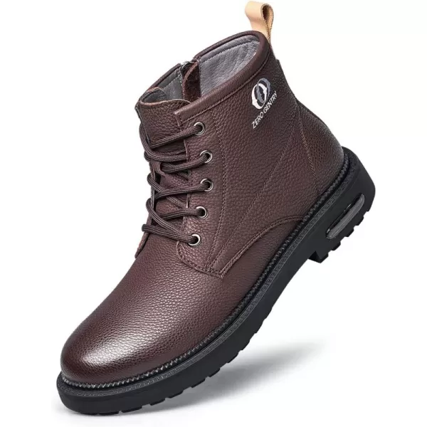 ZRO Mens R859 Side Zipper Oxford BootsBrown