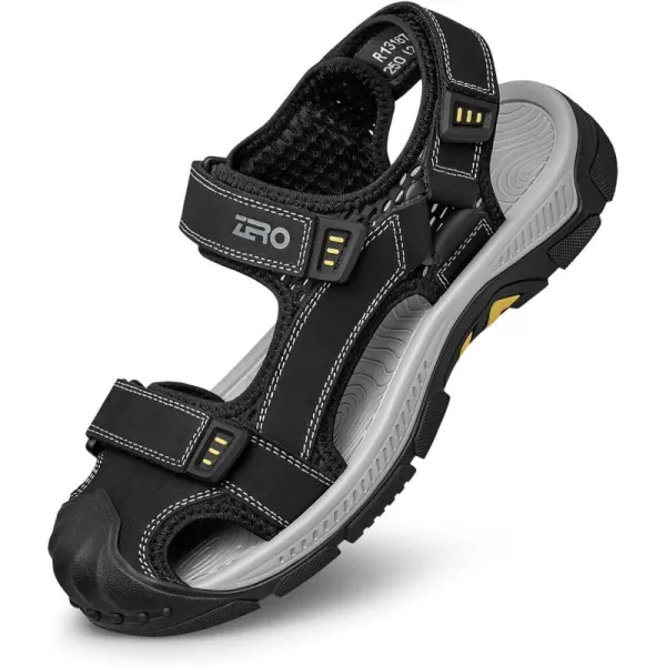 ZRO Mens outdoor sandals closed toe sport sandals for men R1318723 SpringBlack