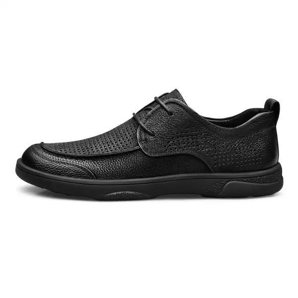 Mens Casual Oxford Shoes Breathable Flat Fashion Summer Sneakers R23212X23 SummerBlack