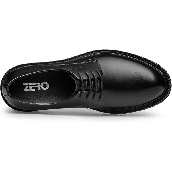 Mens Dress Shoes with Thick Rubber Sole and Laceup Closure B33001 23 WinterBlack