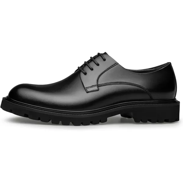 Mens Dress Shoes with Thick Rubber Sole and Laceup Closure B33001 23 WinterBlack