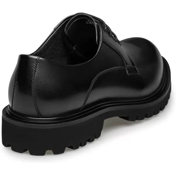 Mens Dress Shoes with Thick Rubber Sole and Laceup Closure B33001 23 WinterBlack