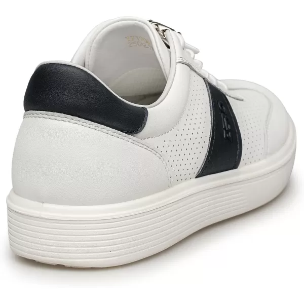 Mens Fashion Sneakers Simple Design Leather Shoes for Men YF1906 24 SpringWhite