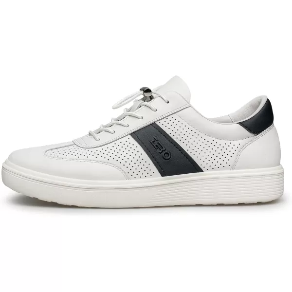 Mens Fashion Sneakers Simple Design Leather Shoes for Men YF1906 24 SpringWhite