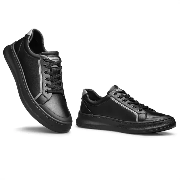 Mens Sneakers  Minimalist Design Thick Sole S33533 23 WinterBlack