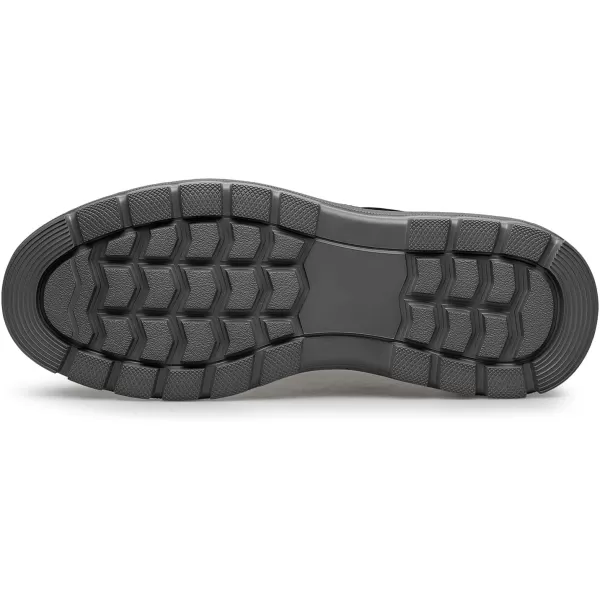 Mens Sneakers  Thick Rubber Sole Genuine Leather Upper Laceup Design S33555 23 WinterBlack