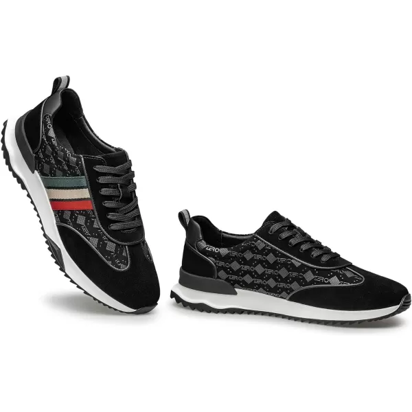 Mens fashion sneakers vogue style suede shoes for men Y1305523 SpringBlack