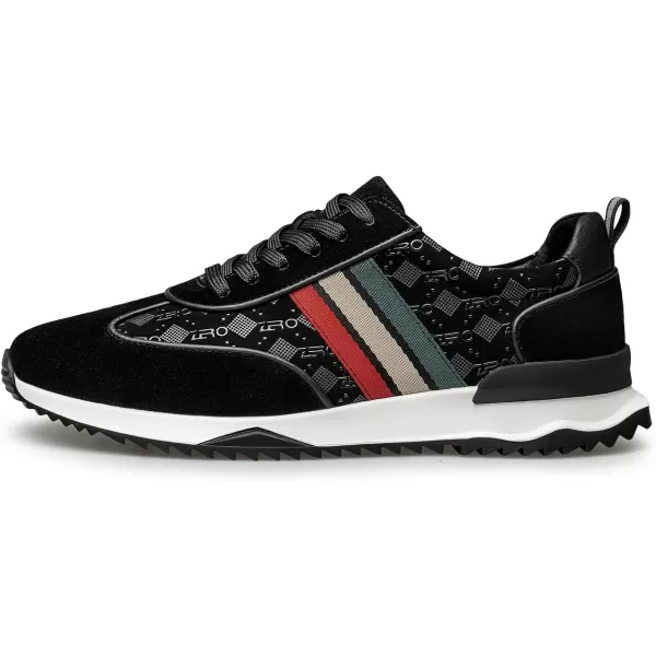 Mens fashion sneakers vogue style suede shoes for men Y1305523 SpringBlack