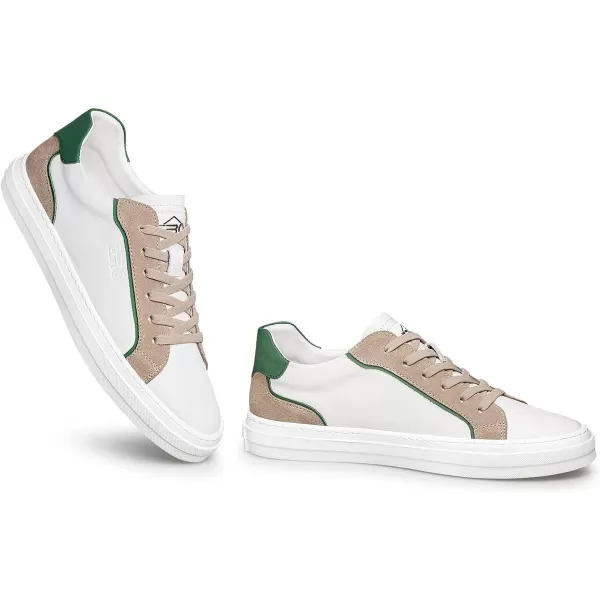 Mens genuine leather sneakers casual shoes for men 22 modelBrown